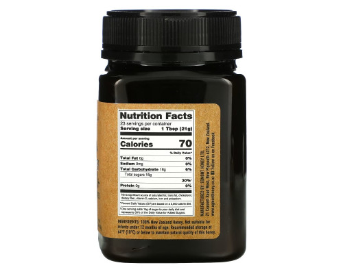 Egmont Honey, Мед манука, необработанный и непастеризованный, 263+ MGO, 500 г (17,6 унции) Egmont Honey, Мед манука, необработанный и непастеризованный, 263+ MGO, 500 г (17,6 унции)