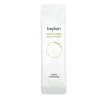 Beplain, Greenful Bubble Wash-Off Beauty Mask, 12 Pack, 5 g Each