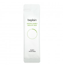 Beplain, Greenful Bubble Wash-Off Beauty Mask, 12 Pack, 5 g Each