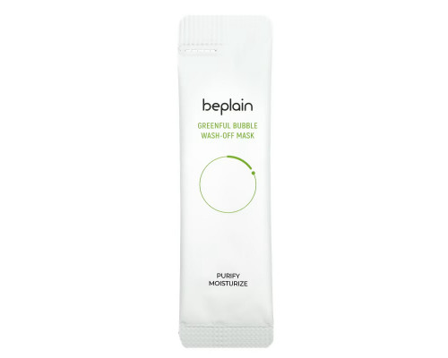Beplain, Greenful Bubble Wash-Off Beauty Mask, 12 Pack, 5 g Each Beplain, Greenful Bubble Wash-Off Beauty Mask, 12 Pack, 5 g Each