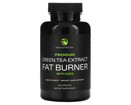 Nobi Nutrition, Premium Green Tea Extract Fat Burner with EGCG, 60 Capsules Nobi Nutrition, Premium Green Tea Extract Fat Burner with EGCG, 60 Capsules