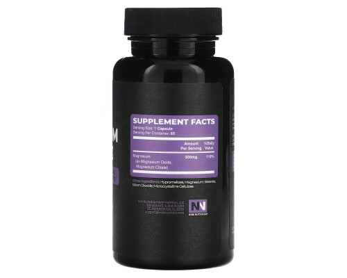 Nobi Nutrition, Magnesium Complex, Maximum Absorption, 60 Capsules Nobi Nutrition, Magnesium Complex, Maximum Absorption, 60 Capsules