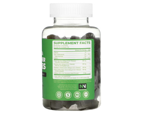 Nobi Nutrition, Green Tea Fat Burner Gummies, 60 Pectin-Based Gummies Nobi Nutrition, Green Tea Fat Burner Gummies, 60 Pectin-Based Gummies