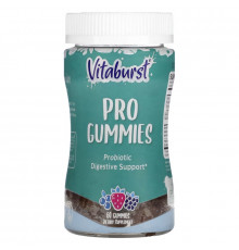 Vitaburst, Vitaburst, Pro Gummies, пробиотики для поддержки пищеварения, ягоды, 60 жевательных таблеток
