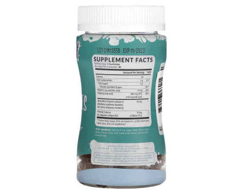 Vitaburst, Vitaburst, Pro Gummies, пробиотики для поддержки пищеварения, ягоды, 60 жевательных таблеток Vitaburst, Vitaburst, Pro Gummies, пробиотики для поддержки пищеварения, ягоды, 60 жевательных таблеток