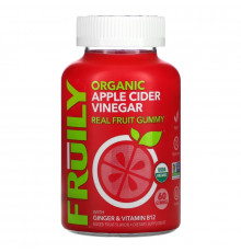 Fruily, Organic Apple Cider Vinegar with Ginger & Vitamin B12, Mixed Fruit, 60 Gummies
