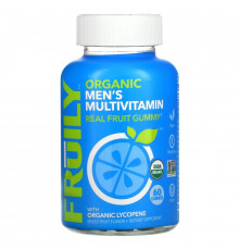 Fruily, Organic Men's Multivitamin with Organic Lycopene, Mixed Fruit, 60 Gummies