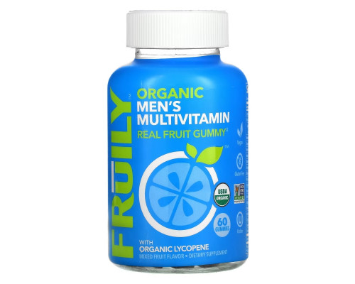 Fruily, Organic Men's Multivitamin with Organic Lycopene, Mixed Fruit, 60 Gummies Fruily, Organic Men's Multivitamin with Organic Lycopene, Mixed Fruit, 60 Gummies