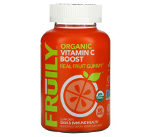Fruily, Organic Vitamin C Boost, Mixed Fruit Flavor, 60 Gummies