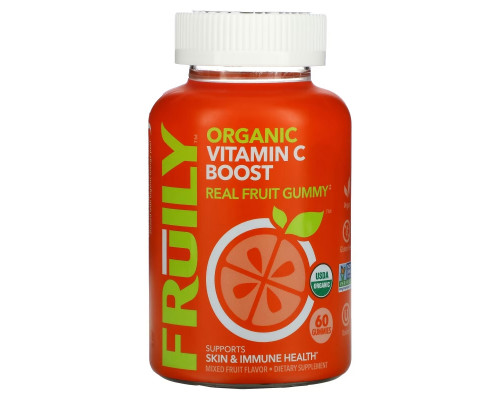 Fruily, Organic Vitamin C Boost, Mixed Fruit Flavor, 60 Gummies Fruily, Organic Vitamin C Boost, Mixed Fruit Flavor, 60 Gummies