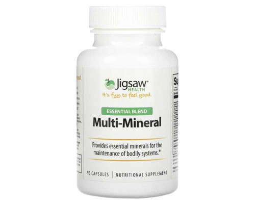 Витаминно-минеральные комплексы Jigsaw Health, Essential Blend, мультиминеральное средство, 90 капсул Витаминно-минеральные комплексы Jigsaw Health, Essential Blend, мультиминеральное средство, 90 капсул