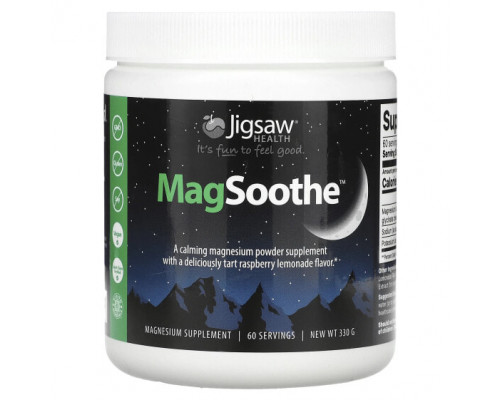Магний Jigsaw Health, MagSoothe, малиновый лимонад`` 330 г Магний Jigsaw Health, MagSoothe, малиновый лимонад`` 330 г