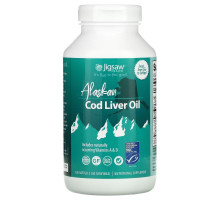 Jigsaw Health, Alaskan Cod Liver Oil, 180 Softgels
