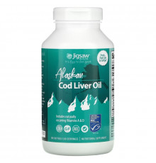 Jigsaw Health, Alaskan Cod Liver Oil, 180 Softgels