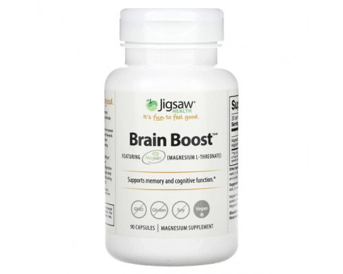 Улучшение памяти и работы мозга Jigsaw Health, Brain Boost, 90 капсул Улучшение памяти и работы мозга Jigsaw Health, Brain Boost, 90 капсул