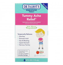 Dr. Talbot's, Tummy Ache Relief, 6 m -12 yr, Natural Apple Juice Flavor, 4 fl oz (118 ml)