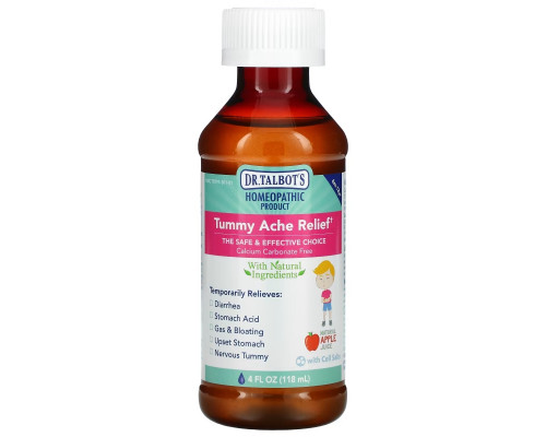 Dr. Talbot's, Tummy Ache Relief, 6 m -12 yr, Natural Apple Juice Flavor, 4 fl oz (118 ml) Dr. Talbot's, Tummy Ache Relief, 6 m -12 yr, Natural Apple Juice Flavor, 4 fl oz (118 ml)