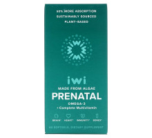 iWi, Prenatal Omega-3 + Complete Multivitamin, 60 Softgels