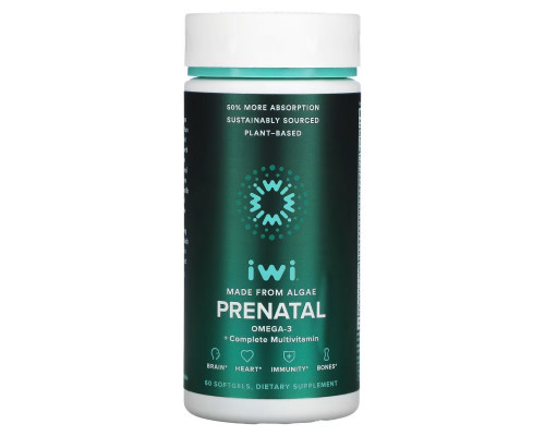iWi, Prenatal Omega-3 + Complete Multivitamin, 60 Softgels iWi, Prenatal Omega-3 + Complete Multivitamin, 60 Softgels