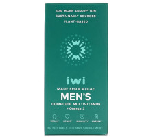 iWi, Men's Complete Multivitamin + Omega-3, 60 Softgels