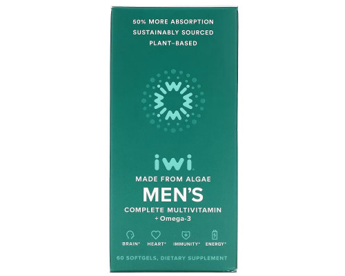 iWi, Men's Complete Multivitamin + Omega-3, 60 Softgels iWi, Men's Complete Multivitamin + Omega-3, 60 Softgels