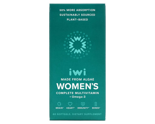 iWi, Women's Complete Multivitamin + Omega-3, 60 Softgels iWi, Women's Complete Multivitamin + Omega-3, 60 Softgels