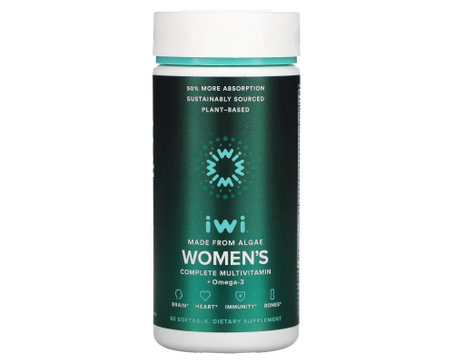iWi, Women's Complete Multivitamin + Omega-3, 60 Softgels iWi, Women's Complete Multivitamin + Omega-3, 60 Softgels