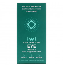 iWi, Eye, Omega-3 + Zinc, Copper and Lutein, 30 Softgels