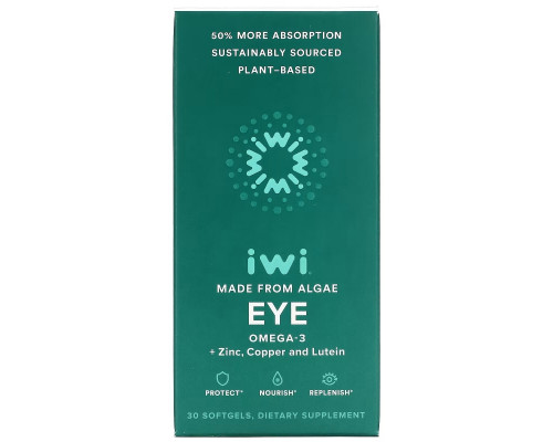 iWi, Eye, Omega-3 + Zinc, Copper and Lutein, 30 Softgels iWi, Eye, Omega-3 + Zinc, Copper and Lutein, 30 Softgels