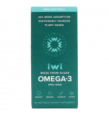 iWi, Omega-3 Mini EPA + DHA, 60 Softgels