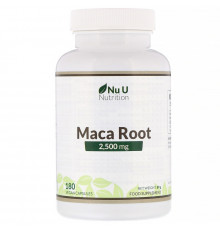 Nu U Nutrition, Maca Root, 2,500 mg, 180 Vegan Capsules