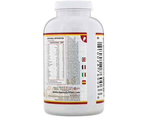 Nu U Nutrition, Multivitamins & Minerals Formula, 365 Vegetarian Tablets Nu U Nutrition, Multivitamins & Minerals Formula, 365 Vegetarian Tablets