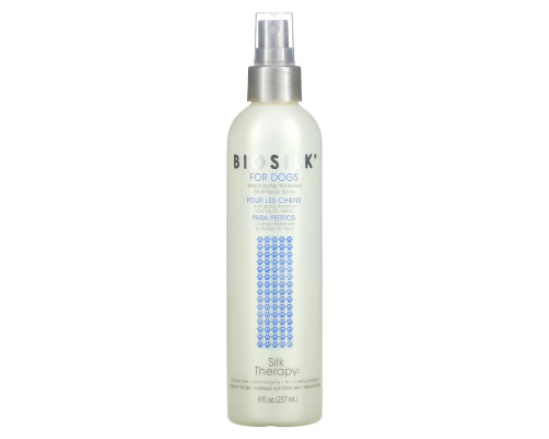 Biosilk, Silk Therapy, Moisturizing Waterless Shampoo Spray for Dogs, 8 fl oz (237 ml) Biosilk, Silk Therapy, Moisturizing Waterless Shampoo Spray for Dogs, 8 fl oz (237 ml)