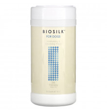 Biosilk, Silk Therapy, Moisturizing & Cleansing Wipes for Dogs, 50 Count