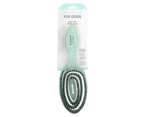 Biosilk, Boar Hair Bristle Brush, For Dogs, 1 Brush Biosilk, Boar Hair Bristle Brush, For Dogs, 1 Brush
