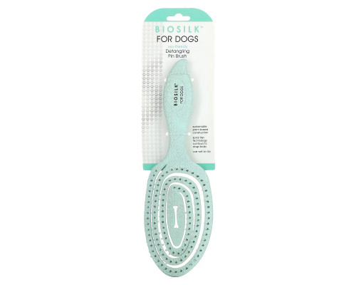 Biosilk, Detangling Pin Brush, For Dogs, 1 Brush Biosilk, Detangling Pin Brush, For Dogs, 1 Brush