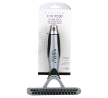 Biosilk, Double Sided De-Shedding & Massage Brush For Dogs, 1 Brush