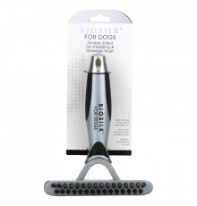 Biosilk, Double Sided De-Shedding & Massage Brush For Dogs, 1 Brush