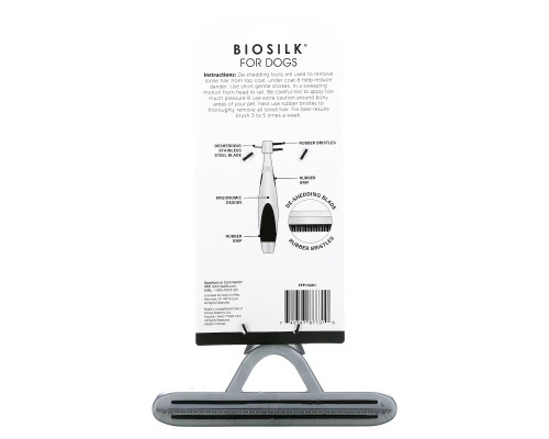 Biosilk, Double Sided De-Shedding & Massage Brush For Dogs, 1 Brush Biosilk, Double Sided De-Shedding & Massage Brush For Dogs, 1 Brush