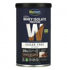 Biochem, 100% Whey Protein, Sugar Free, Chocolate Flavor, 12.5 oz (355 g)