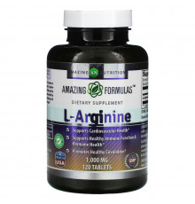 Amazing Nutrition, L-аргинин, 1000 мг, 120 таблеток