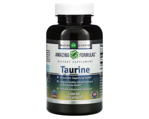 Amazing Nutrition, Taurine, 1,000 mg, 100 Capsules Amazing Nutrition, Taurine, 1,000 mg, 100 Capsules