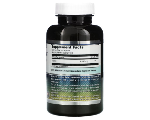 Amazing Nutrition, Taurine, 1,000 mg, 100 Capsules Amazing Nutrition, Taurine, 1,000 mg, 100 Capsules