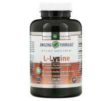 Amazing Nutrition, L-лизин, 1000 мг, 180 таблеток
