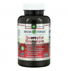 Amazing Nutrition, Quercetin Bromelain, 120 Veggie Capsules