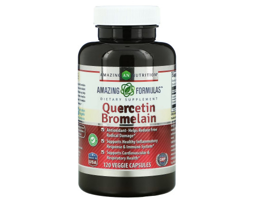 Amazing Nutrition, Quercetin Bromelain, 120 Veggie Capsules Amazing Nutrition, Quercetin Bromelain, 120 Veggie Capsules