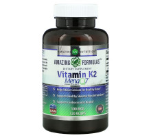Amazing Nutrition, Vitamin K2, 100 mcg, 120 VCaps