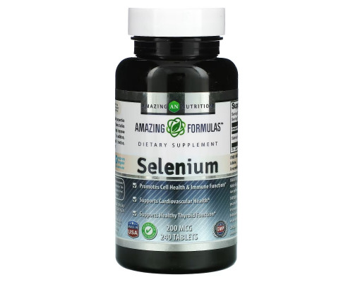 Amazing Nutrition, Selenium, 200 mcg, 240 Tablets Amazing Nutrition, Selenium, 200 mcg, 240 Tablets
