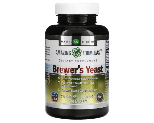 Amazing Nutrition, Brewer's Yeast, 250 mg, 240 Tablets Amazing Nutrition, Brewer's Yeast, 250 mg, 240 Tablets