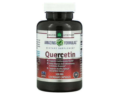 Amazing Nutrition, Quercetin, 500 mg, 120 Veggie Capsules Amazing Nutrition, Quercetin, 500 mg, 120 Veggie Capsules